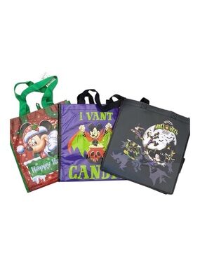Disney tote bags Christmas and Halloween
